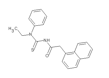 N-{[ethyl(phenyl)amino]carbonothioyl}-2-(1-naphthyl)acetamide