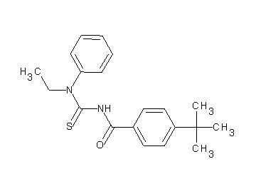 4-tert-butyl-N-{[ethyl(phenyl)amino]carbonothioyl}benzamide