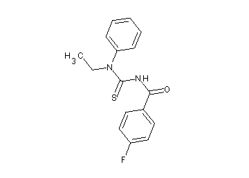 N-{[ethyl(phenyl)amino]carbonothioyl}-4-fluorobenzamide