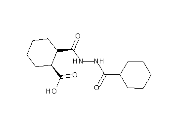 2-{[2-(cyclohexylcarbonyl)hydrazino]carbonyl}cyclohexanecarboxylic acid
