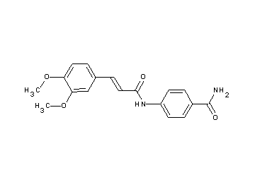 4-{[3-(3,4-dimethoxyphenyl)acryloyl]amino}benzamide