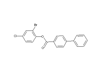 2-bromo-4-chlorophenyl 4-biphenylcarboxylate