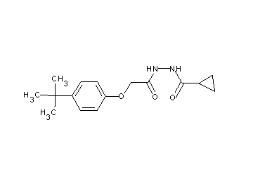 N'-[2-(4-tert-butylphenoxy)acetyl]cyclopropanecarbohydrazide