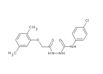 N-(4-chlorophenyl)-2-[(2,5-dimethylphenoxy)acetyl]hydrazinecarboxamide