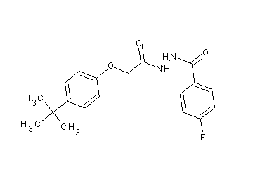 N'-[(4-tert-butylphenoxy)acetyl]-4-fluorobenzohydrazide