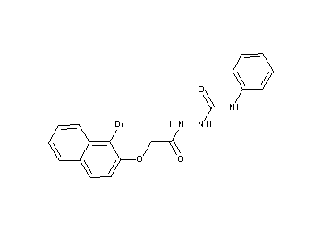 2-{[(1-bromo-2-naphthyl)oxy]acetyl}-N-phenylhydrazinecarboxamide
