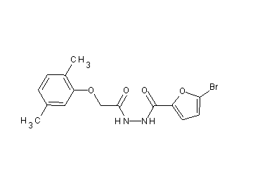 5-bromo-N'-[(2,5-dimethylphenoxy)acetyl]-2-furohydrazide