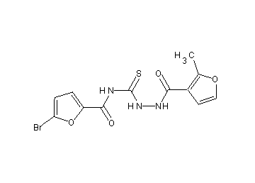 5-bromo-N-{[2-(2-methyl-3-furoyl)hydrazino]carbonothioyl}-2-furamide