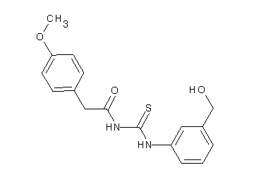 N-({[3-(hydroxymethyl)phenyl]amino}carbonothioyl)-2-(4-methoxyphenyl)acetamide