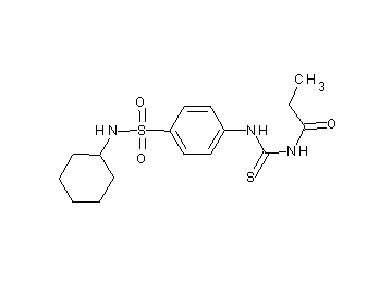 N-[({4-[(cyclohexylamino)sulfonyl]phenyl}amino)carbonothioyl]propanamide