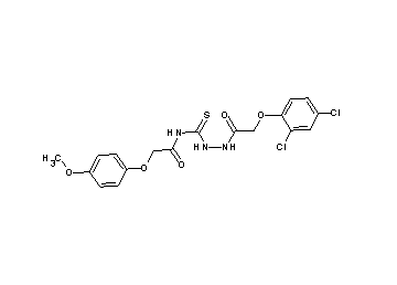 N-({2-[(2,4-dichlorophenoxy)acetyl]hydrazino}carbonothioyl)-2-(4-methoxyphenoxy)acetamide