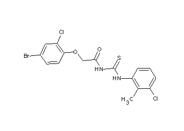 2-(4-bromo-2-chlorophenoxy)-N-{[(3-chloro-2-methylphenyl)amino]carbonothioyl}acetamide