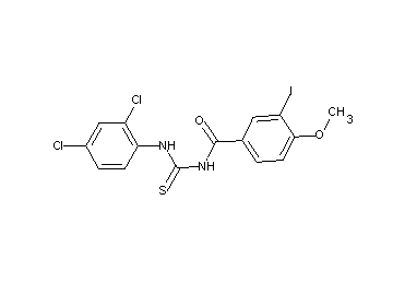 N-{[(2,4-dichlorophenyl)amino]carbonothioyl}-3-iodo-4-methoxybenzamide