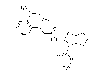 methyl 2-{[(2-sec-butylphenoxy)acetyl]amino}-5,6-dihydro-4H-cyclopenta[b]thiophene-3-carboxylate