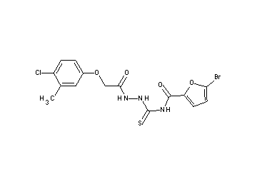 5-bromo-N-({2-[(4-chloro-3-methylphenoxy)acetyl]hydrazino}carbonothioyl)-2-furamide