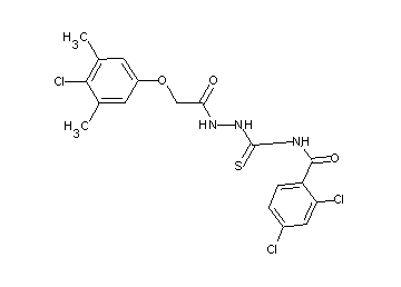 2,4-dichloro-N-({2-[(4-chloro-3,5-dimethylphenoxy)acetyl]hydrazino}carbonothioyl)benzamide