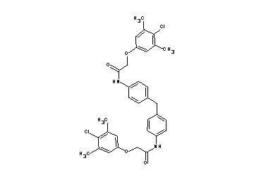 N,N'-[methylenebis(4,1-phenylene)]bis[2-(4-chloro-3,5-dimethylphenoxy)acetamide]
