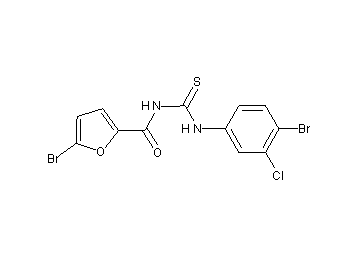 5-bromo-N-{[(4-bromo-3-chlorophenyl)amino]carbonothioyl}-2-furamide - Click Image to Close