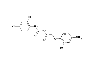 2-(2-bromo-4-methylphenoxy)-N-{[(2,4-dichlorophenyl)amino]carbonothioyl}acetamide