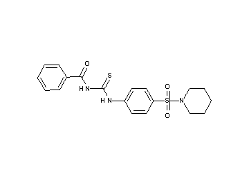N-({[4-(1-piperidinylsulfonyl)phenyl]amino}carbonothioyl)benzamide