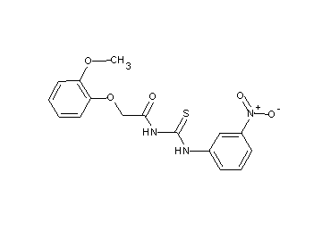 2-(2-methoxyphenoxy)-N-{[(3-nitrophenyl)amino]carbonothioyl}acetamide