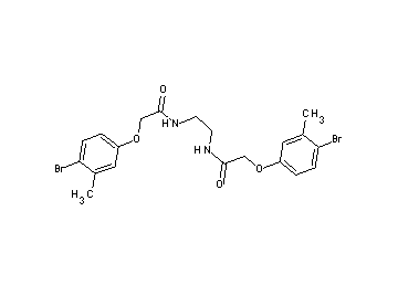 N,N'-1,2-ethanediylbis[2-(4-bromo-3-methylphenoxy)acetamide]