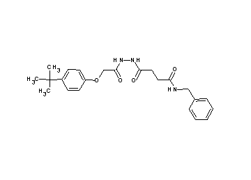 N-benzyl-4-{2-[(4-tert-butylphenoxy)acetyl]hydrazino}-4-oxobutanamide