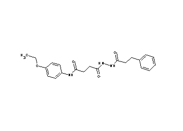 N-(4-ethoxyphenyl)-4-oxo-4-[2-(3-phenylpropanoyl)hydrazino]butanamide