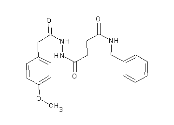 N-benzyl-4-{2-[(4-methoxyphenyl)acetyl]hydrazino}-4-oxobutanamide