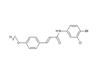 N-(4-bromo-3-chlorophenyl)-3-(4-methoxyphenyl)acrylamide