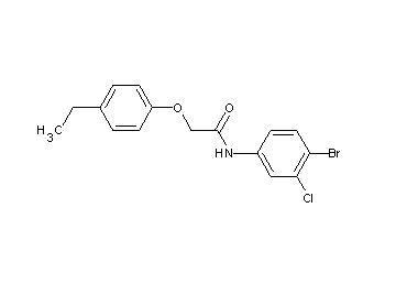 N-(4-bromo-3-chlorophenyl)-2-(4-ethylphenoxy)acetamide