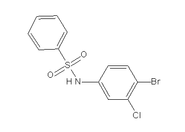 N-(4-bromo-3-chlorophenyl)benzenesulfonamide