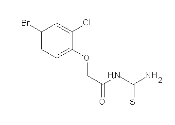 N-(aminocarbonothioyl)-2-(4-bromo-2-chlorophenoxy)acetamide