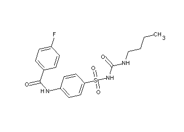 N-[4-({[(butylamino)carbonyl]amino}sulfonyl)phenyl]-4-fluorobenzamide