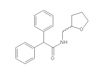 2,2-diphenyl-N-(tetrahydro-2-furanylmethyl)acetamide