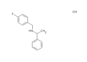 N-(4-fluorobenzyl)-1-phenylethanamine hydrochloride