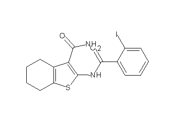 2-[(2-iodobenzoyl)amino]-4,5,6,7-tetrahydro-1-benzothiophene-3-carboxamide - Click Image to Close
