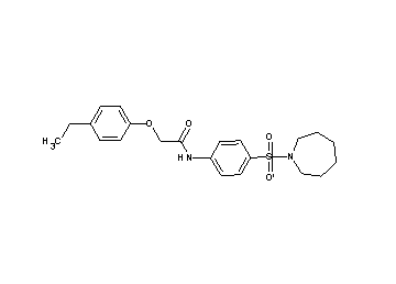 N-[4-(1-azepanylsulfonyl)phenyl]-2-(4-ethylphenoxy)acetamide