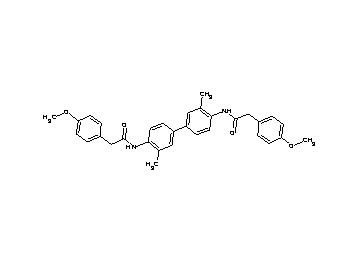 N,N'-(3,3'-dimethyl-4,4'-biphenyldiyl)bis[2-(4-methoxyphenyl)acetamide]