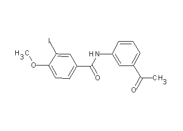N-(3-acetylphenyl)-3-iodo-4-methoxybenzamide