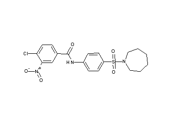 N-[4-(1-azepanylsulfonyl)phenyl]-4-chloro-3-nitrobenzamide
