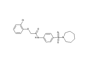 N-[4-(1-azepanylsulfonyl)phenyl]-2-(2-chlorophenoxy)acetamide