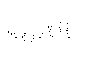 N-(4-bromo-3-chlorophenyl)-2-(4-methoxyphenoxy)acetamide