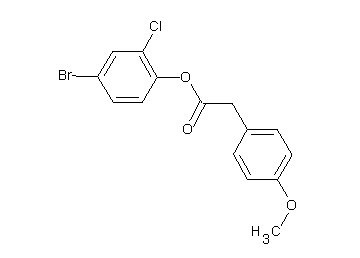 4-bromo-2-chlorophenyl (4-methoxyphenyl)acetate