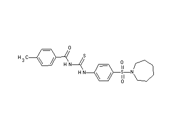 N-({[4-(1-azepanylsulfonyl)phenyl]amino}carbonothioyl)-4-methylbenzamide