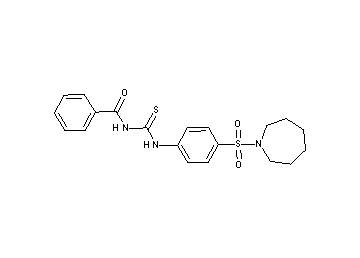 N-({[4-(1-azepanylsulfonyl)phenyl]amino}carbonothioyl)benzamide