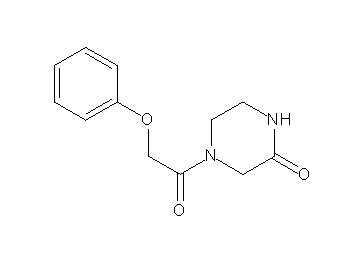 4-(phenoxyacetyl)-2-piperazinone