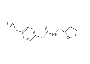 2-(4-methoxyphenyl)-N-(tetrahydro-2-furanylmethyl)acetamide