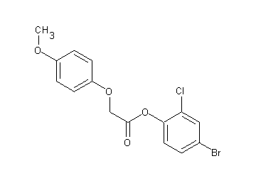 4-bromo-2-chlorophenyl (4-methoxyphenoxy)acetate