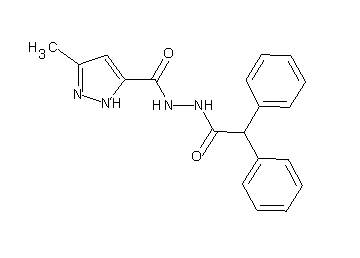 N'-(diphenylacetyl)-3-methyl-1H-pyrazole-5-carbohydrazide